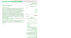Desktop Screenshot of blossomingbrainblog.antville.org