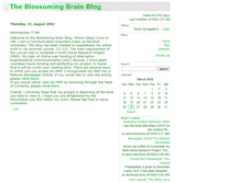 Tablet Screenshot of blossomingbrainblog.antville.org