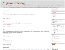 Tablet Screenshot of frapp.antville.org