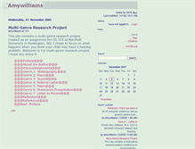 Tablet Screenshot of amywilliams.antville.org