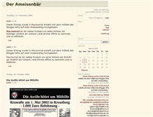 Tablet Screenshot of anteater.antville.org