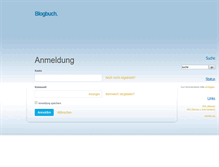 Tablet Screenshot of blogbuch.antville.org