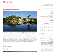 Tablet Screenshot of oberpfalz.antville.org
